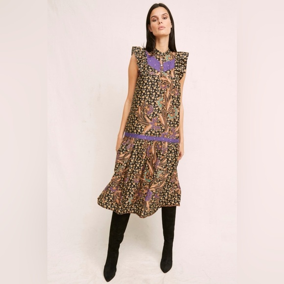 Warm Black Multi Floral Print Maxi Dress (17) - Picture 12 of 12